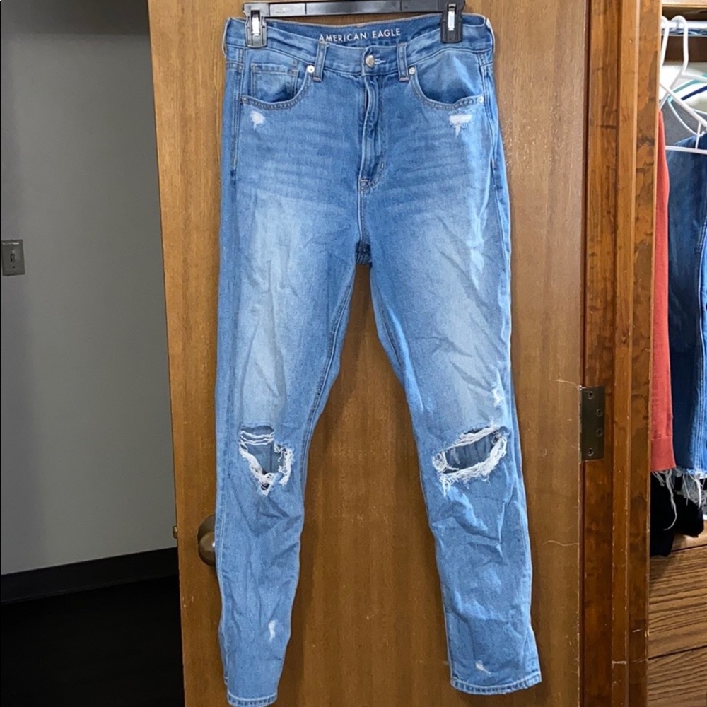 high waisted american eagle jeans